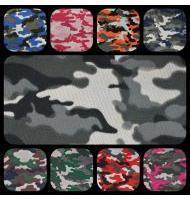 Camouflage Print Dimple Mesh-Swatch Card